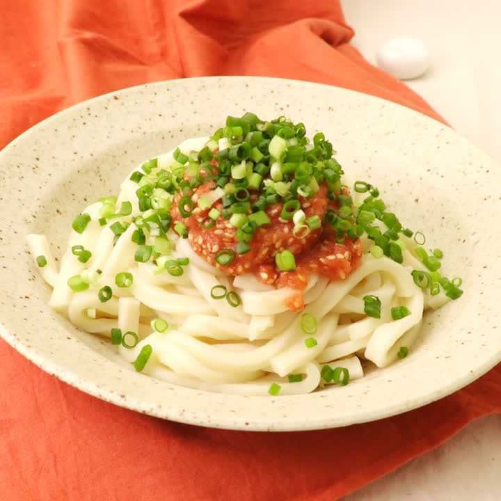 明太ラー油うどん