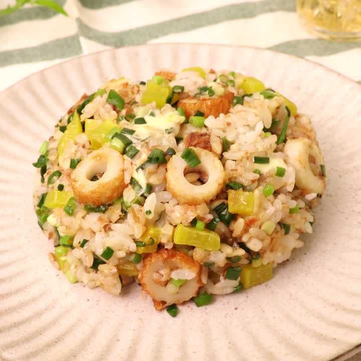 ポリポリ食感♪ たくあんチャーハン