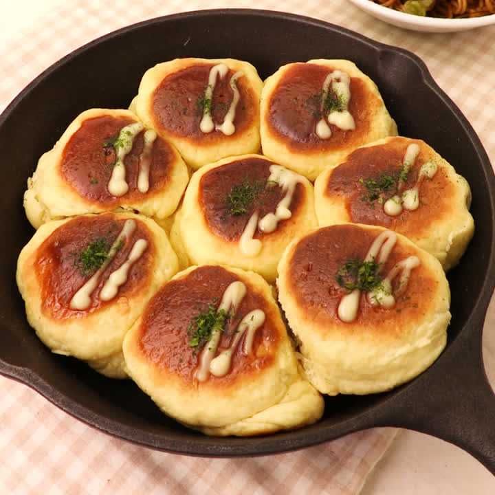 インスタント麺で焼きそばパン