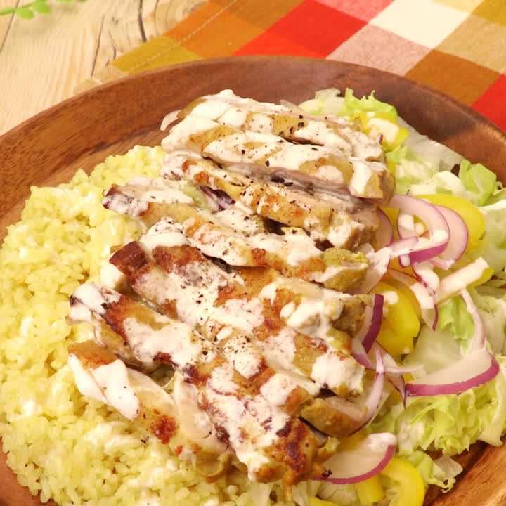 チキンオーバーライス風