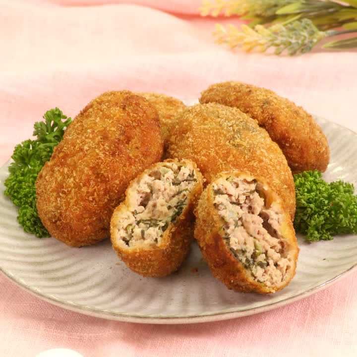 野沢菜入りメンチカツ