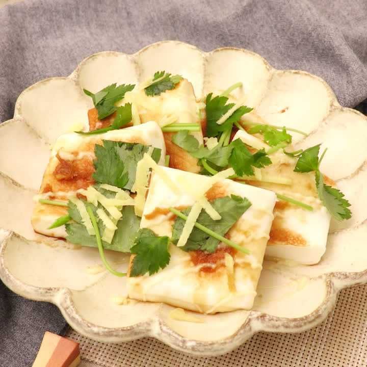 はんぺんの照りマヨ生姜がけ