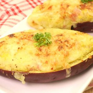 「さつまいもグラタン」のレシピ動画