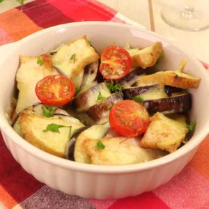 「なすと厚揚げのチーズ焼き」のレシピ動画