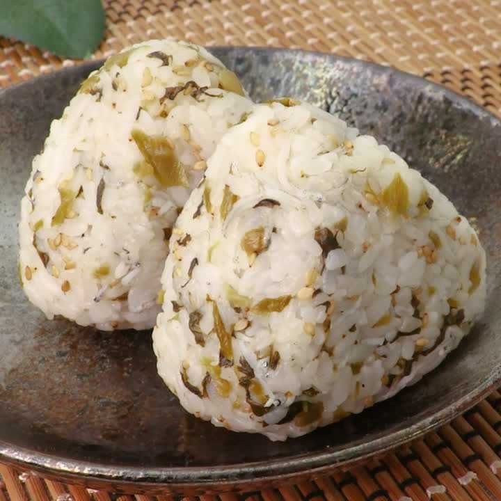 しらすと高菜のおにぎり