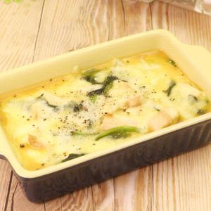「ほうれん草のカルボナーラ焼き」のレシピ動画