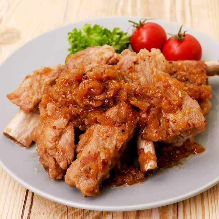 スペアリブのパイン煮