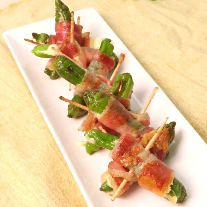 ししとうのベーコンチーズ巻き