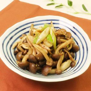 しめじとねぎのごま醤油炒め