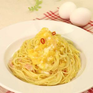 ふわとろ卵のペペロンチーノ