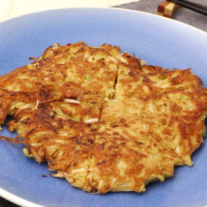 もやしとねぎのチヂミ