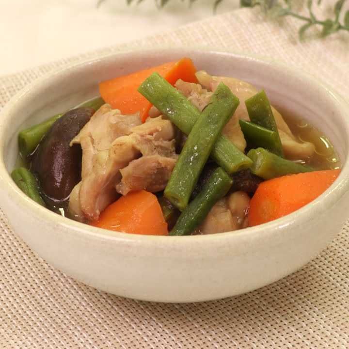 鶏肉といんげんの煮物