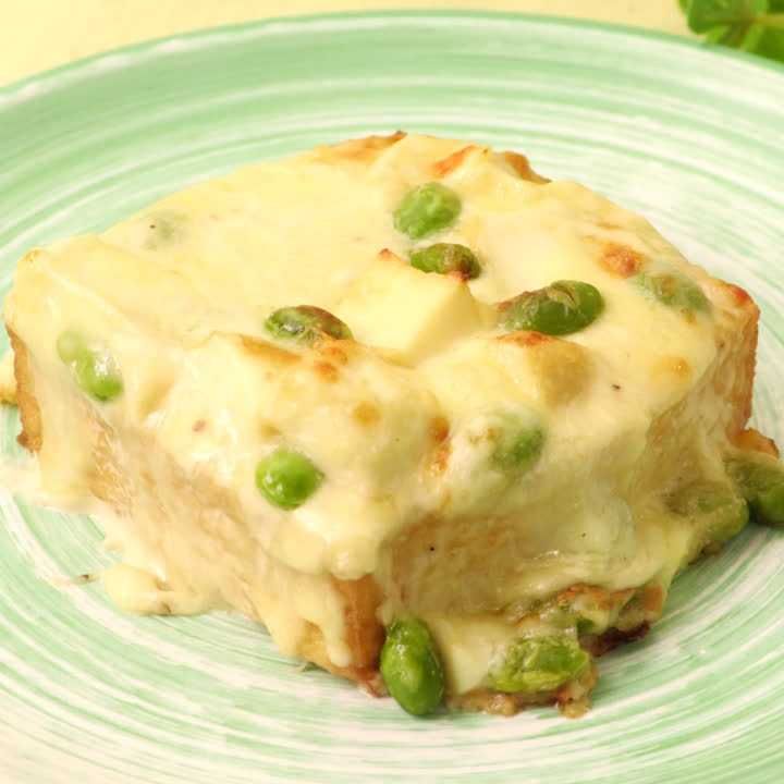 厚揚げの枝豆チーズ焼き