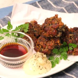 納豆赤しそ唐揚げ