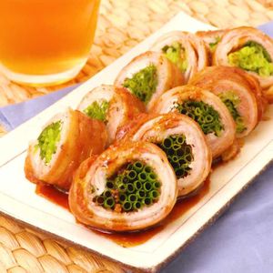細ねぎの肉巻き