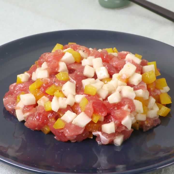 マグロの和風タルタル