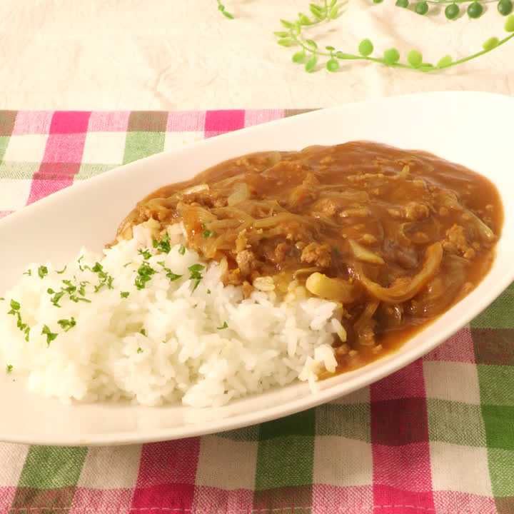とろとろ玉ねぎのひき肉カレー