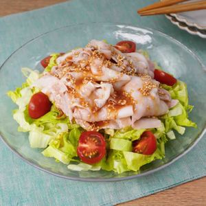 豚バラとレタスの香味冷しゃぶサラダ