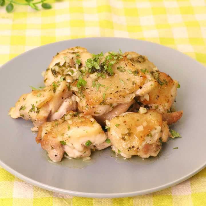 鶏肉のにんにくバターソテー