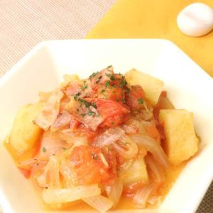 「フレッシュトマトとじゃがいものコンソメ煮」のレシピ動画