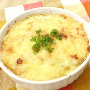 ささみとアスパラのグラタン