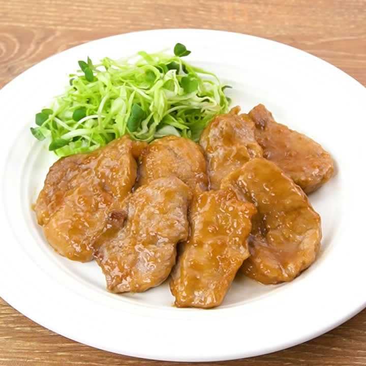 豚ヒレのとろっと照り焼き