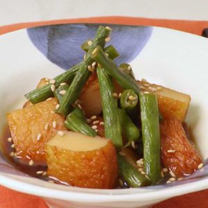 「いんげんとさつま揚げのさっと煮」のレシピ動画