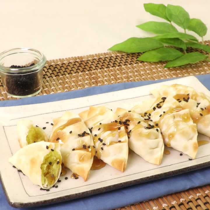 餃子の皮でサクサク大学芋