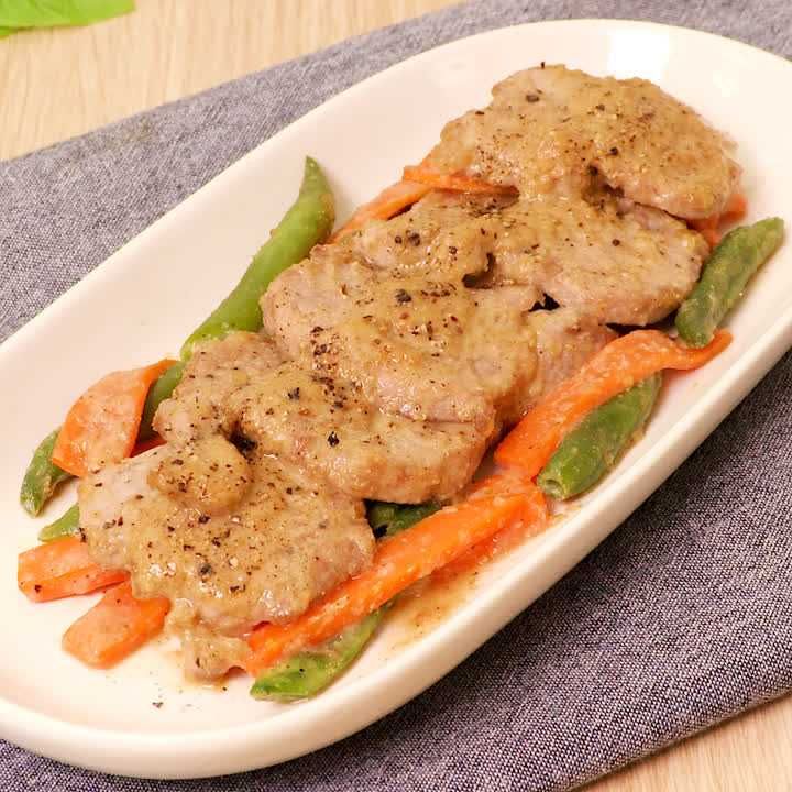 豚ヒレのみそごまあえ