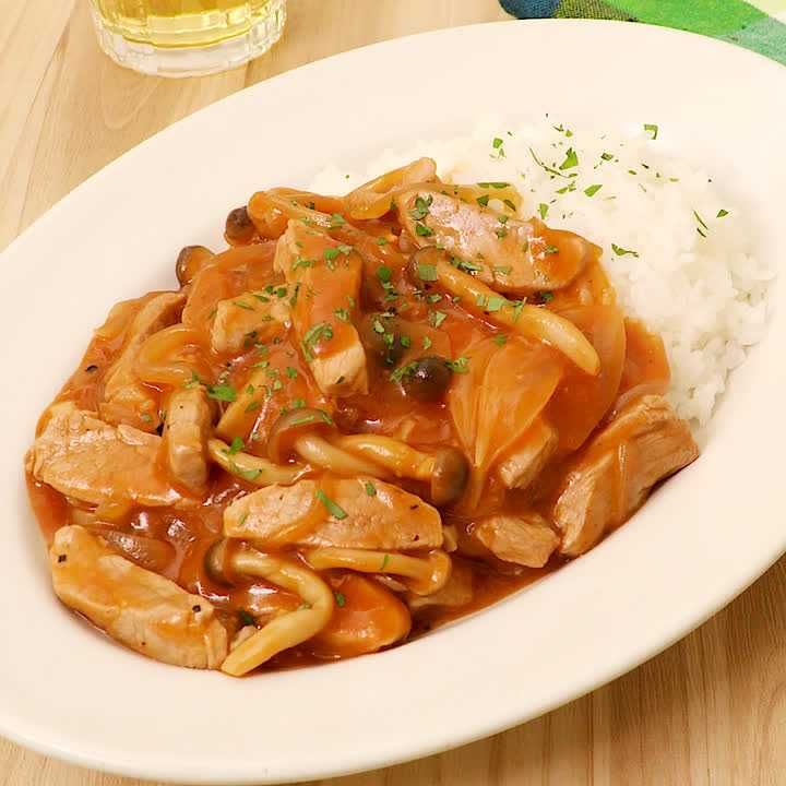 豚ヒレのハヤシライス風