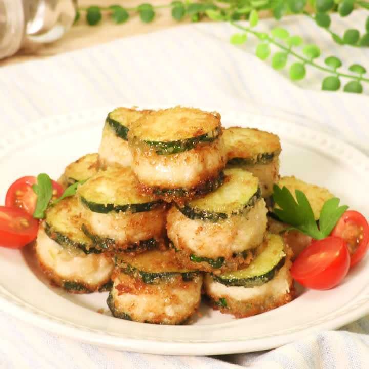 ズッキーニのチーズはさみ焼き