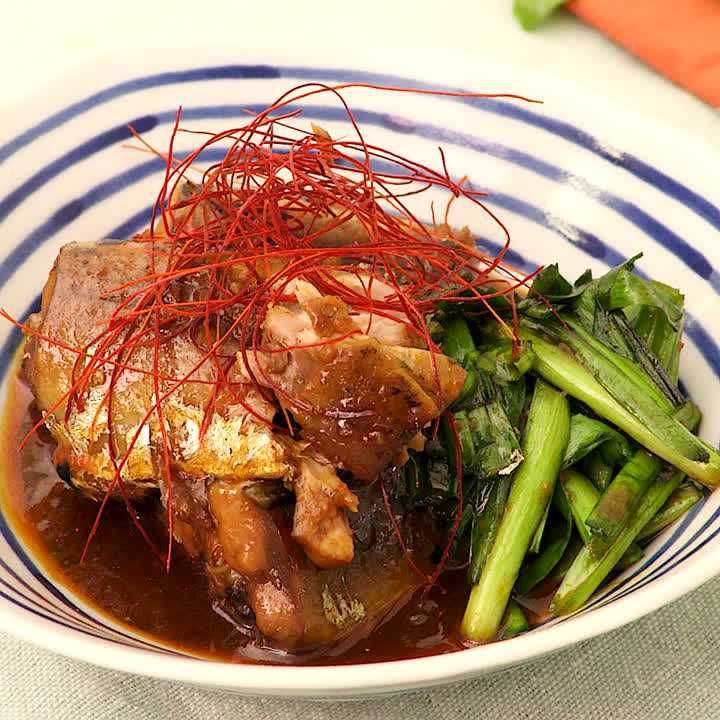 サンマのコチュジャン煮