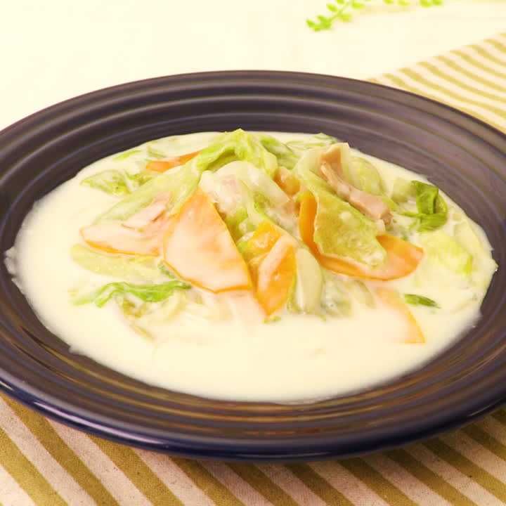 レタスのクリーム煮