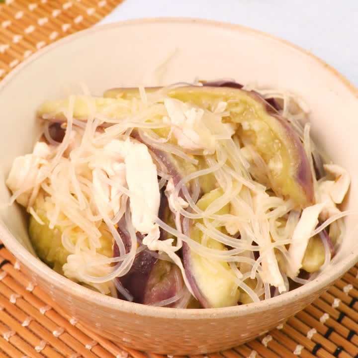 なすとささみの春雨サラダ