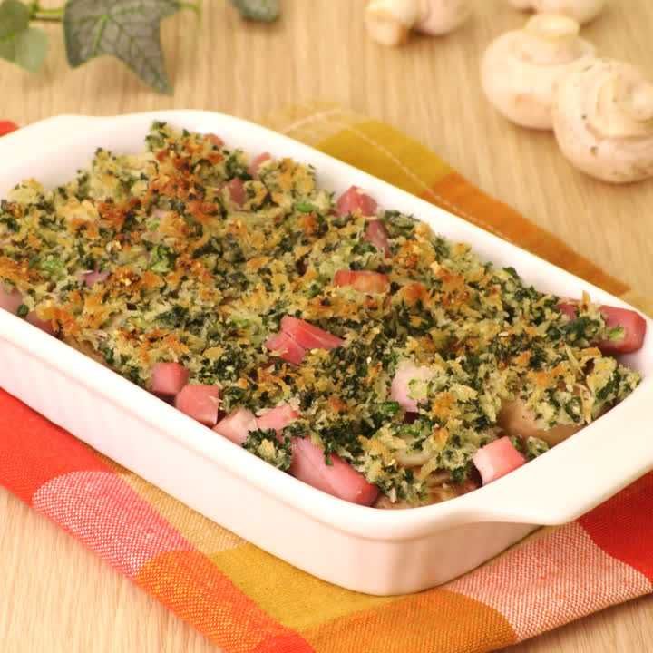 マッシュルームのパン粉焼き