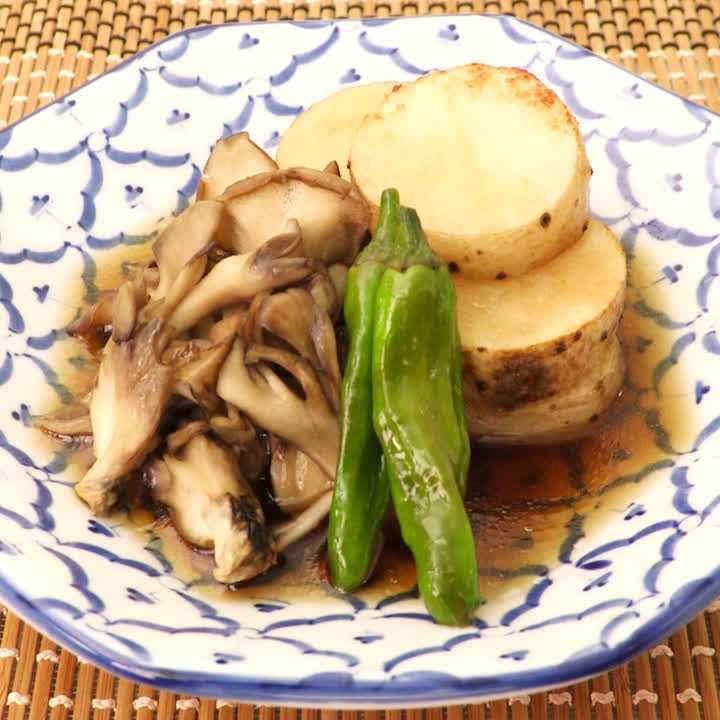 舞茸と長いもの焼きびたし