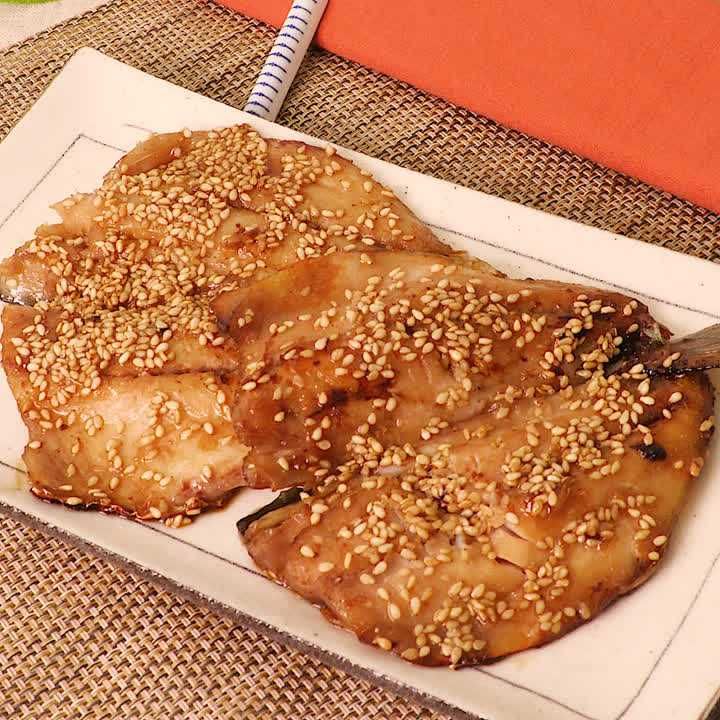 アジのみりん漬け焼き
