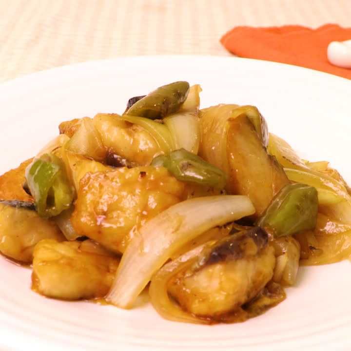 さばの甘酢炒め