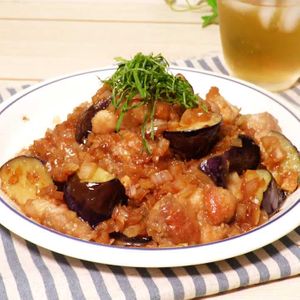 「なすチキぽん酢」のレシピ動画