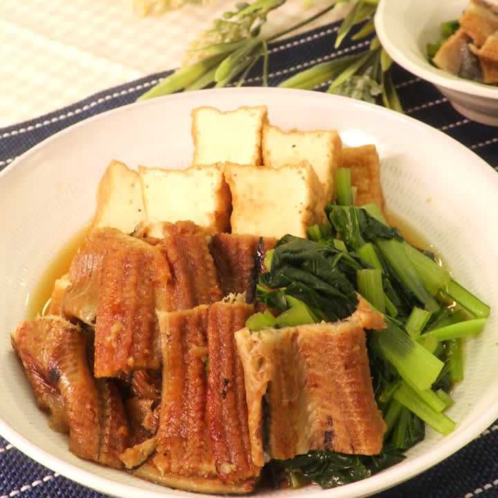 アナゴと厚揚げのさっと煮