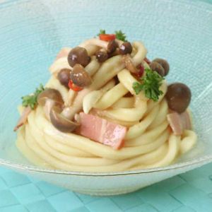 「しめじのレモン混ぜ冷うどん」のレシピ動画