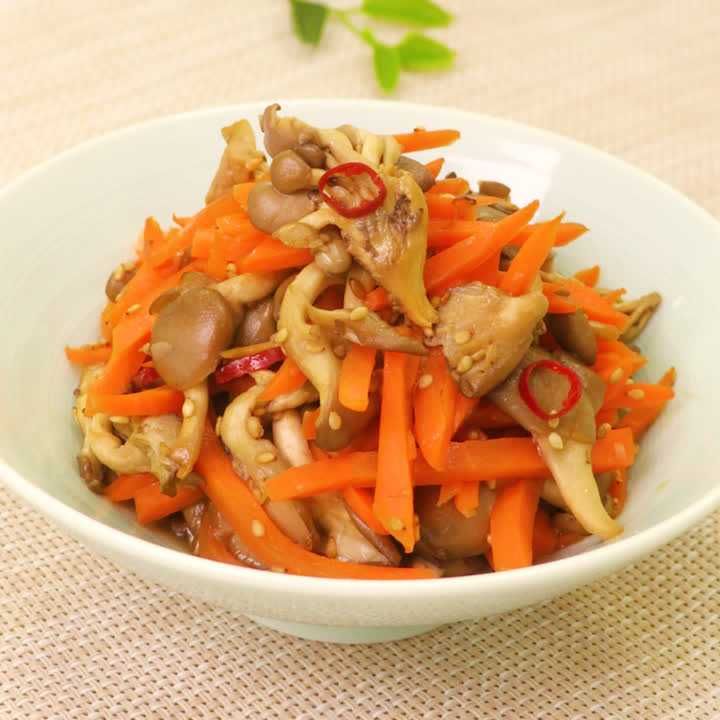 人参とひらたけのきんぴら