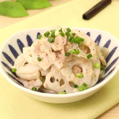 箸が止まらない れんこんのツナマヨあえのレシピ動画 作り方 Delish Kitchen