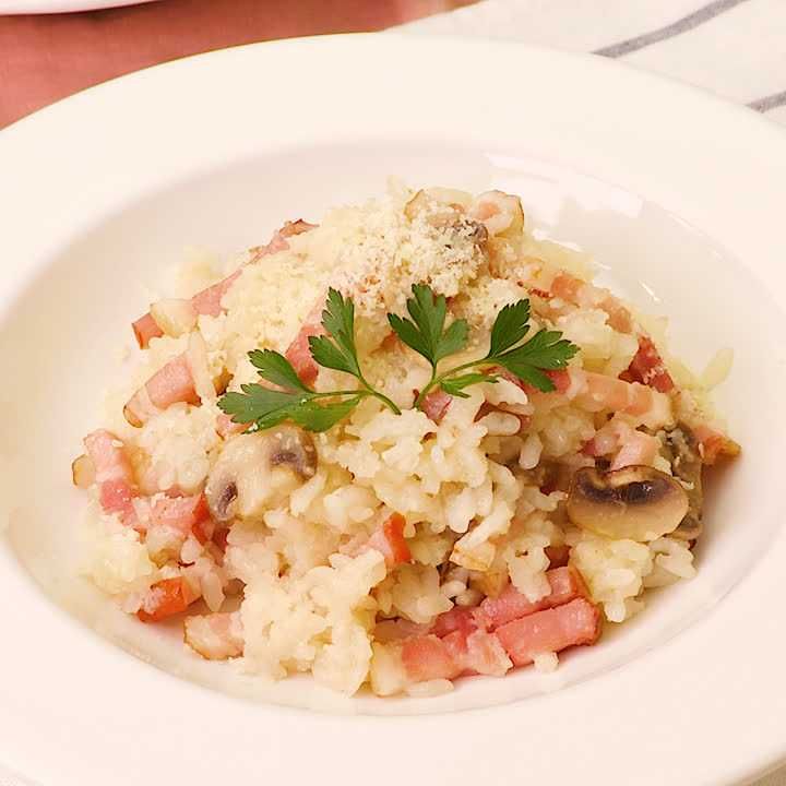 旨味広がる！ マッシュルームのリゾットのレシピ動画・作り方 DELISH KITCHEN
