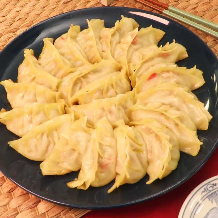 エリンギのカレー餃子