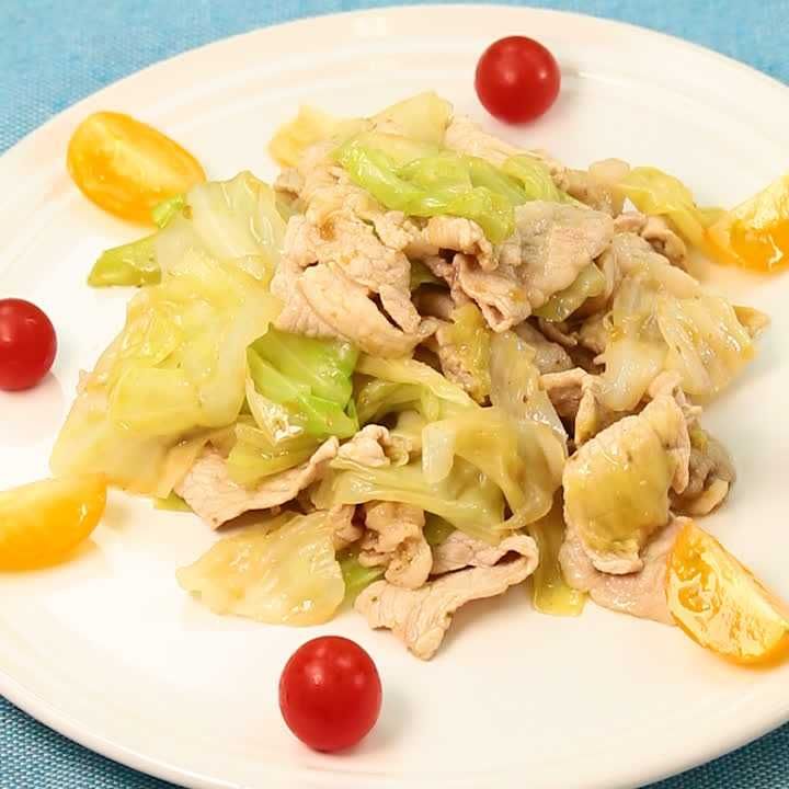 豚ロースとキャベツの柚子胡椒あえ