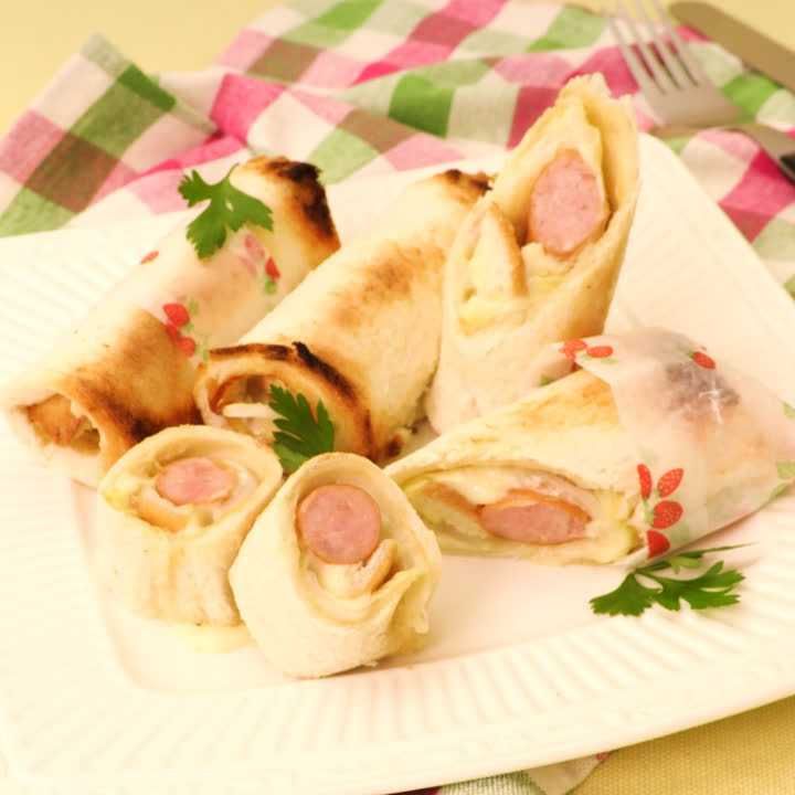 白菜のトースト巻き