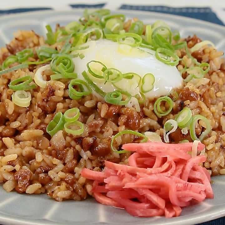 納豆卵チャーハン