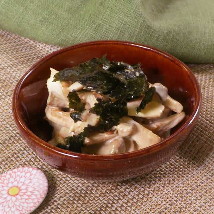 焼きエリンギのわさびマヨ和え