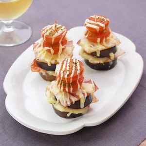 なすとトマトのミルフィーユ焼き